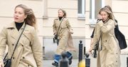 Naturalna Katarzyna Warnke spaceruje po Warszawie i odwiedza Akademię Teatralną (ZDJĘCIA)