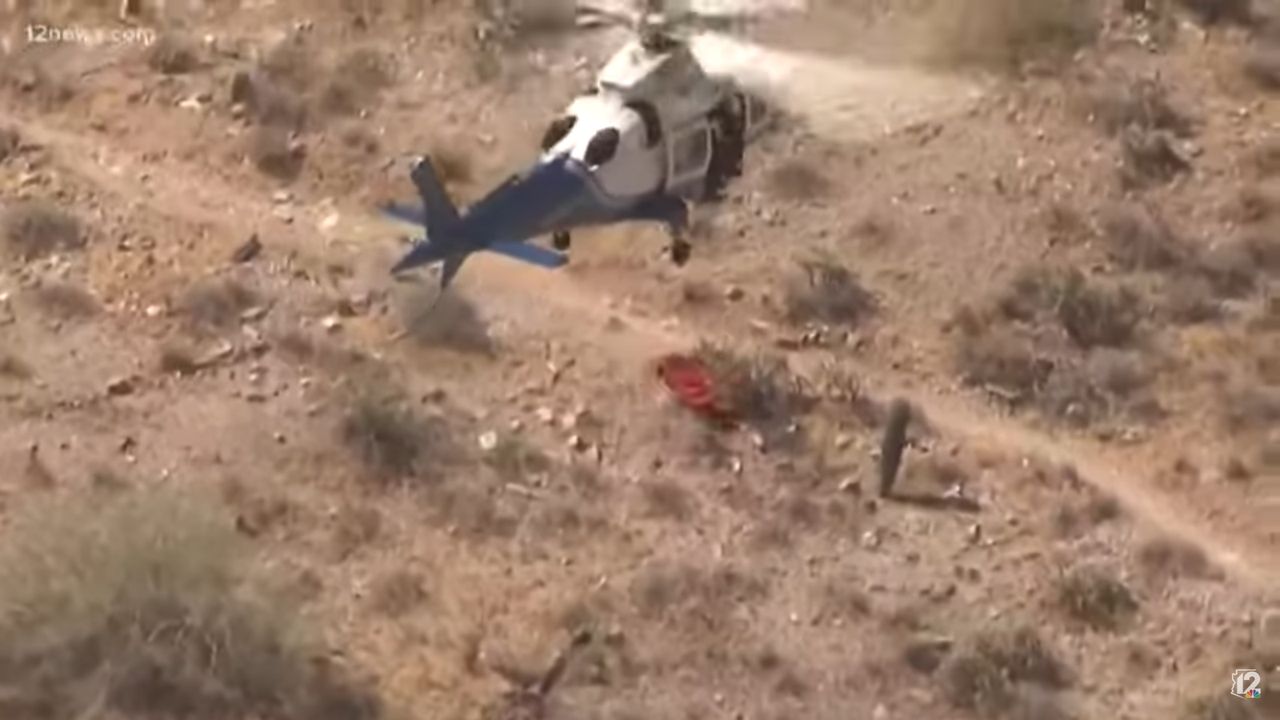 Helikopter leciał ratować kobietę. Za nieudolną akcję poszkodowana chce 5 mln zł. Jest wideo