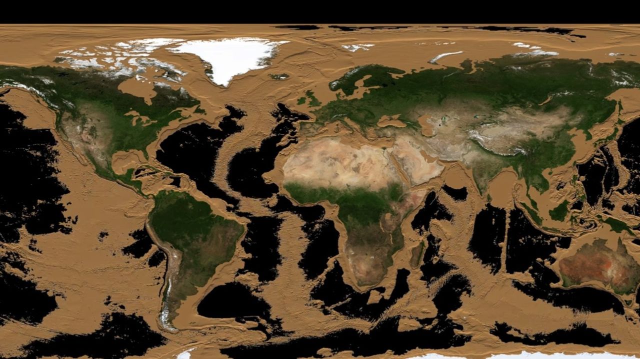 NASA: Niesamowita symulacja pokazuje, jak wyglądałaby Ziemia, gdyby oceany wyschły