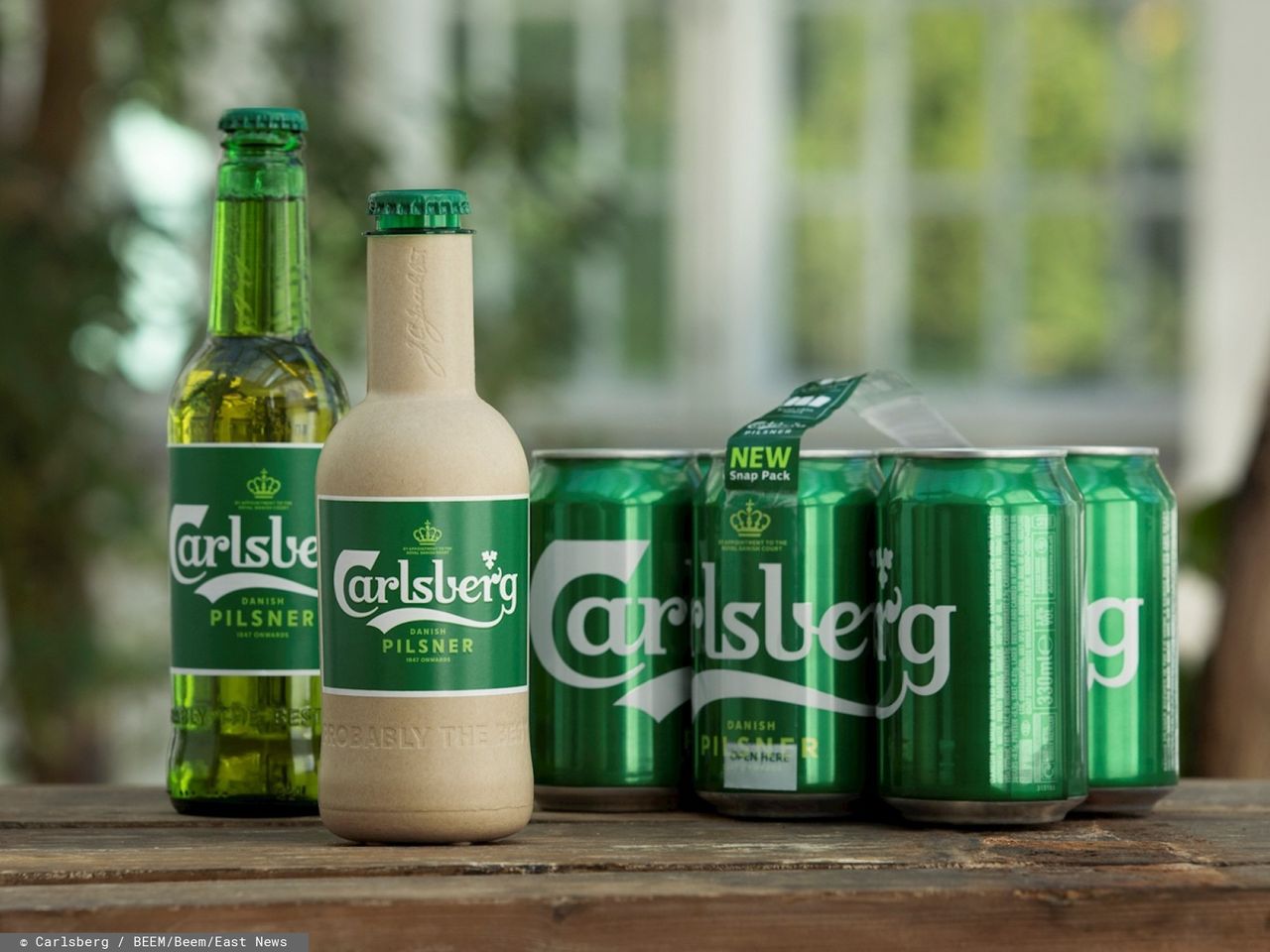 Carlsberg: Piwo w papierowej butelce