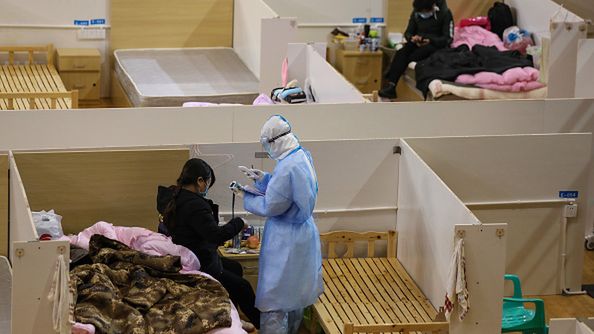 Szpital w Wuhan.