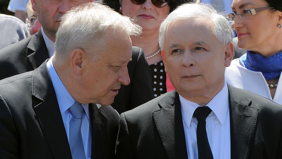 Bolesław Piecha i Jarosław Kaczyński