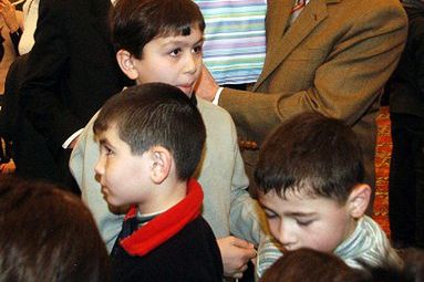 Dzieci z Biesłana u premiera Belki