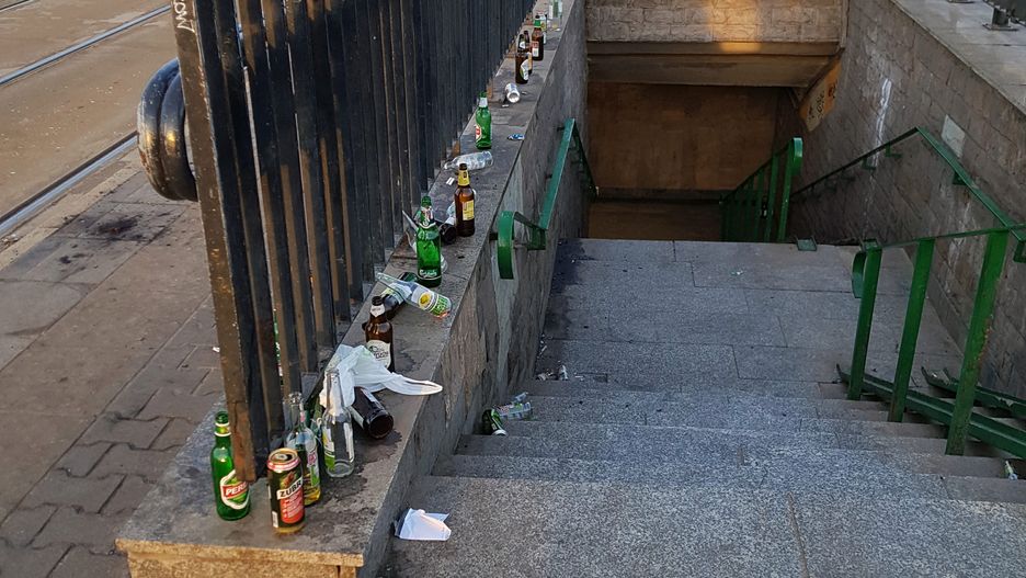 Przystanek na moście Poniatowskiego