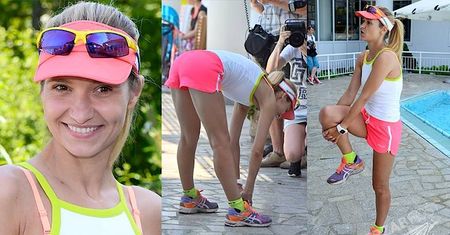 Joanna Koroniewska na sportowo w Międzyzdrojach. Dała popis swoich umiejętności przed fotoreporterami