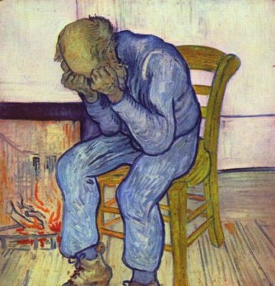 Obraz przedstawiający człowieka dotkniętego depresją 