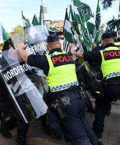 Marsz neonazistów w Szwecji. Doszło do bójek z policją