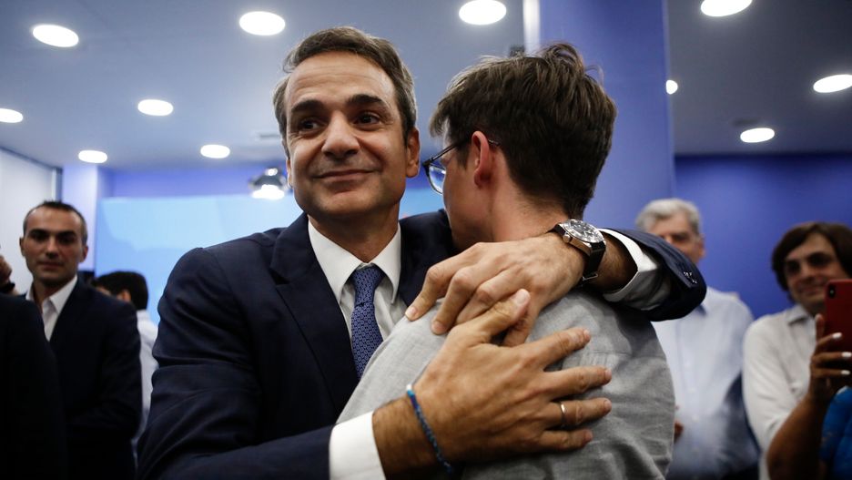 Kyriakos Mitsotakis (lider Nowej Demokracji) - zwycięzca wyborów w Grecji