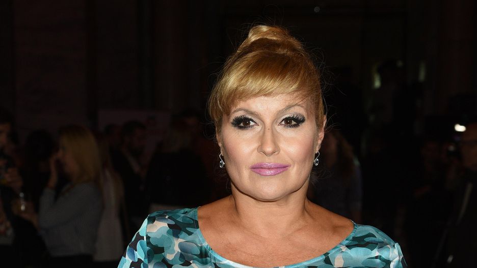 Katarzyna Skrzynecka w lśniącej sukni