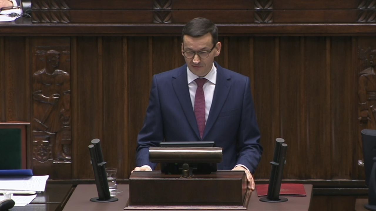 Krzyki w czasie exposé Morawieckiego. Opozycja wytrzymała zaledwie kilka minut