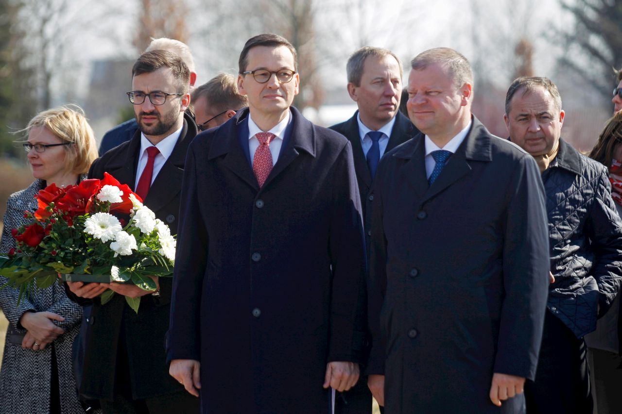 Premier Morawiecki odwiedził Litwę. "Kontynuujemy dzieło Lecha Kaczyńskiego"