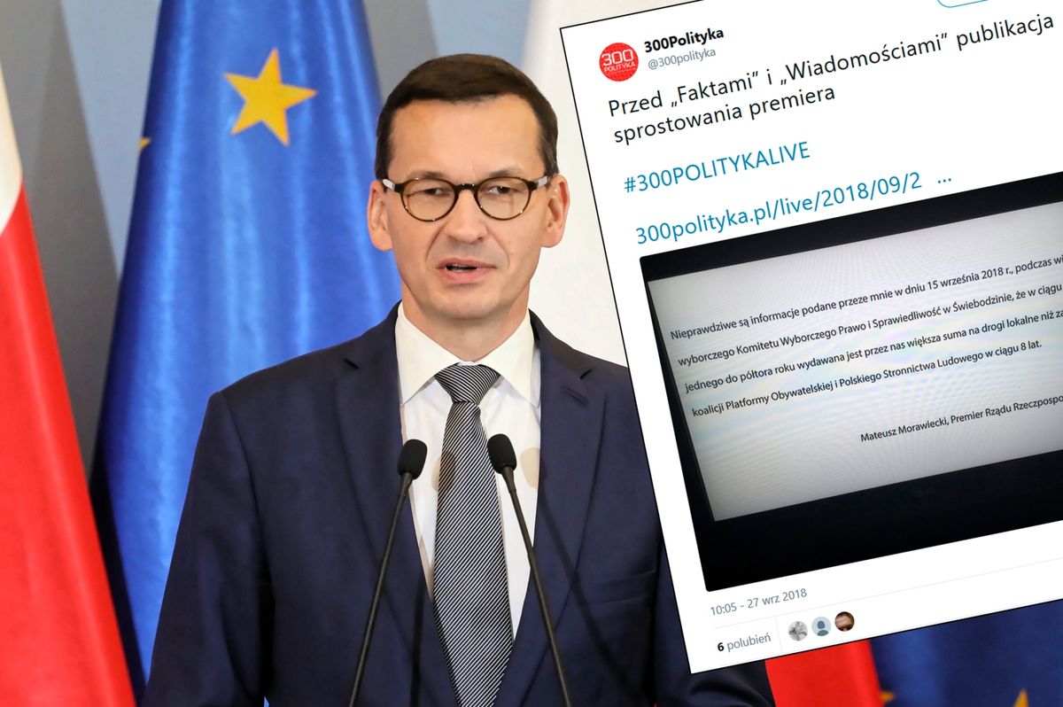 Mateusz Morawiecki zamieścił sprostowanie