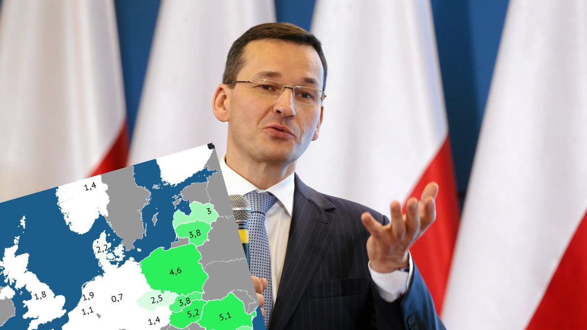 Mapa gospodarcza po naszej stronie kontynentu jest od długiego czasu "bardziej zielona" niż pozostałej części