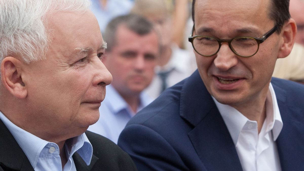Jarosław Kaczyński i Mateusz Morawiecki