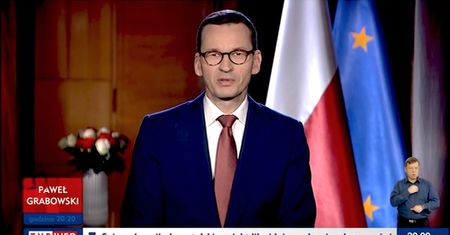 Wystąpienie premiera Mateusza Morawieckiego. "Dla wszystkich starczy miejsca pod biało-czerwoną flagą"