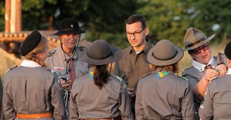 Apel z premierem Mateuszem Morawieckim. Zasłabło kilkudziesięciu harcerzy