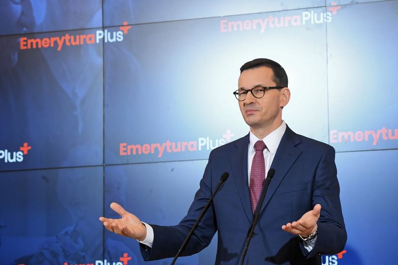 Premier Morawiecki podczas konferencji prasowej po posiedzeniu rządu