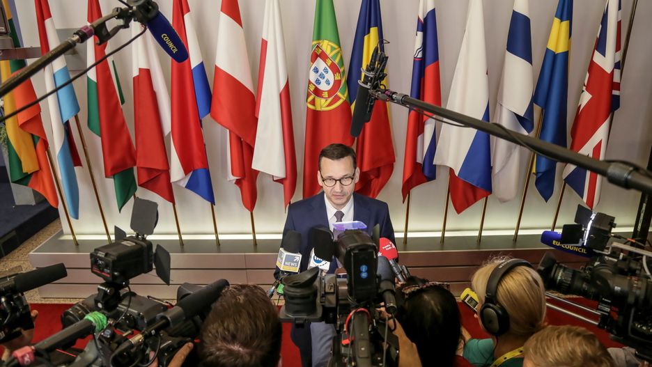 Mateusz Morawiecki na szczycie Rady Europejskiej w Brukseli