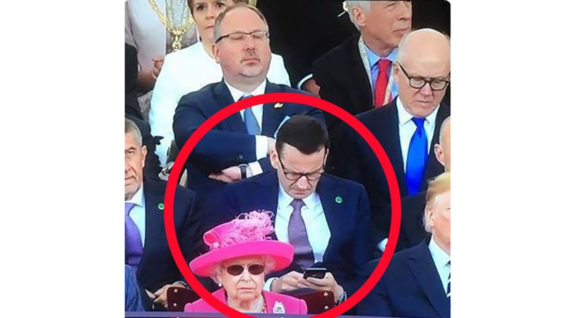 Coś rozproszyło uwagę premiera