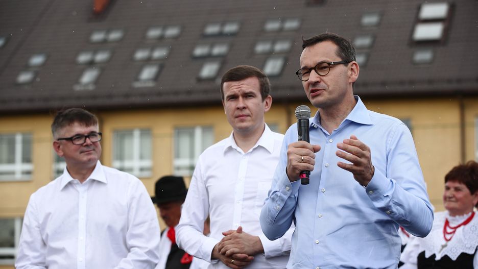 Premier Mateusz Morawiecki na pikniku w Bojszowie