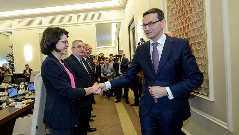Minister cyfryzacji Anna Streżyńska i premier Mateusz Morawiecki