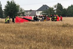 Wypadek helikoptera w Domecku. Mamy zdjęcia z miejsca tragedii