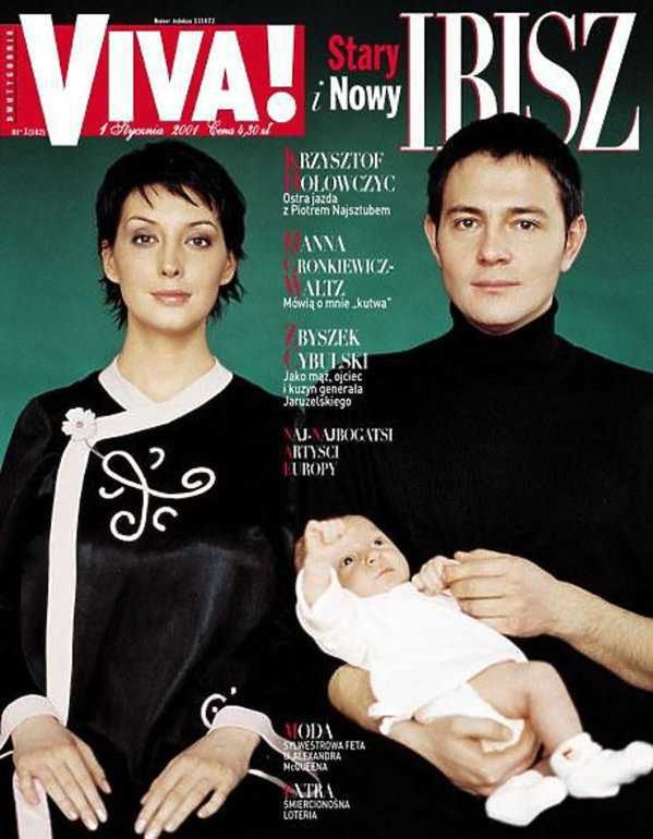 Krzysztof Ibisz i Anna Zejdler z synem Maksymilianem na okładce Vivy! (2001 rok)