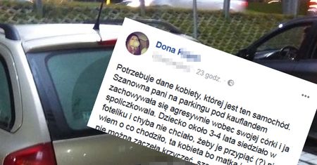 Miała bić dziecko na parkingu. Internautka podała jej dane i się zaczęło