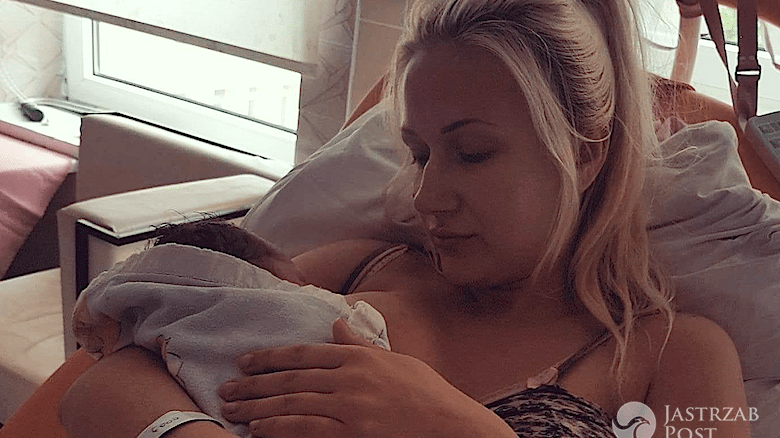 Eliza Wesołowska z dzieckiem