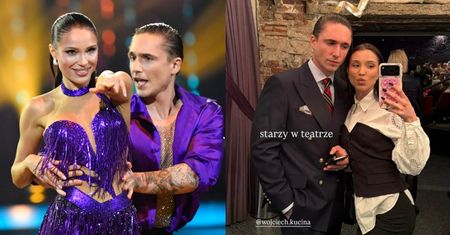 Odziani na galowo Natsu i Wojtek Kucina zaczerpują kultury wyższej: "STARZY W TEATRZE". Słodziaki? (FOTO)