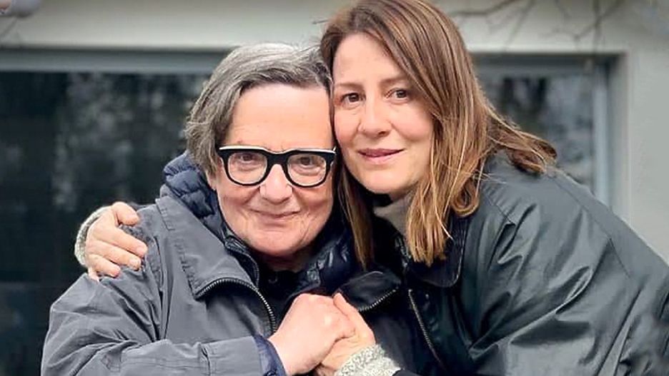 Agnieszka Holland i Maja Ostaszewska