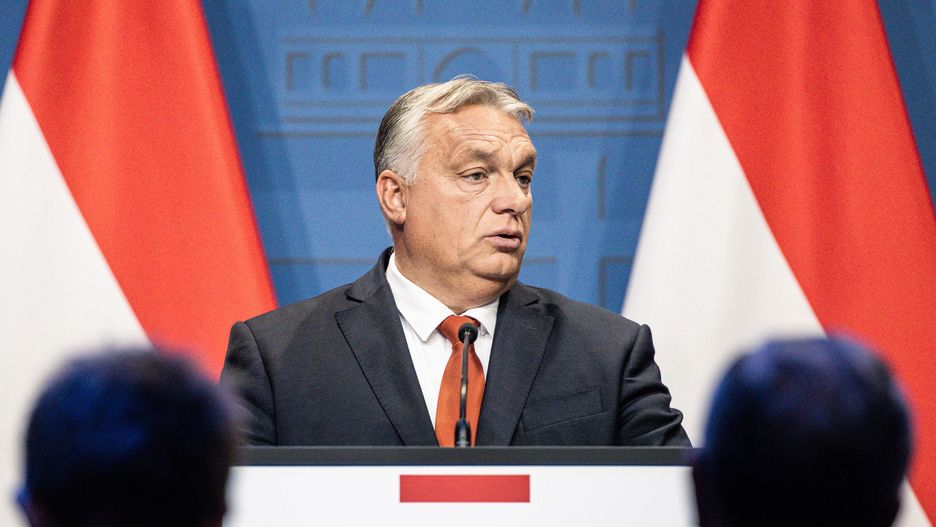 Viktor Orban, Hungary's prime minister, speaks during a news conference in Budapest, Hungary, on Monday, Oct. 3, 2022. Hungary's parliament is likely to approve Monday the first of more than a dozen anti-corruption measures that the government has vowed to implement to unlock billions of euros in European Union funds. Photographer: Akos Stiller/Bloomberg via Getty Images