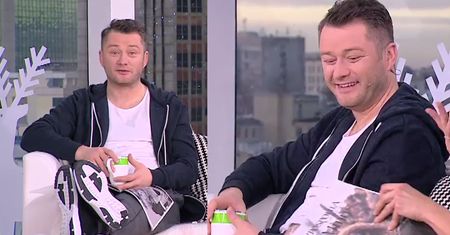 Kuźniar w dresach w "Dzień Dobry TVN": "Nogi mogą być na kanapie"