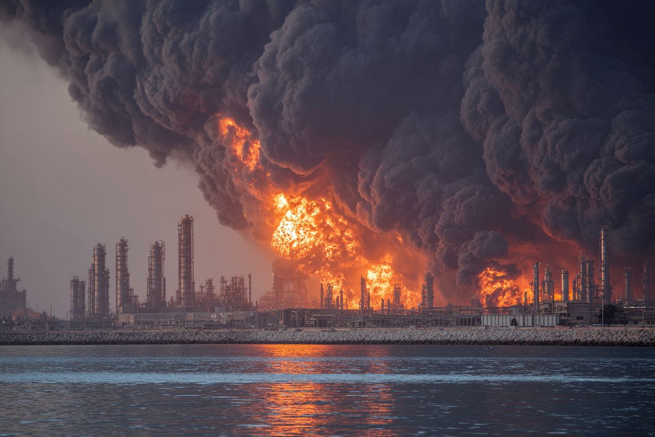 "Płomienie nad największym złożem gazu świata" – Izrael i USA uderzyły w rafinerię South Pars, Iran grozi odwetem na Zatoce