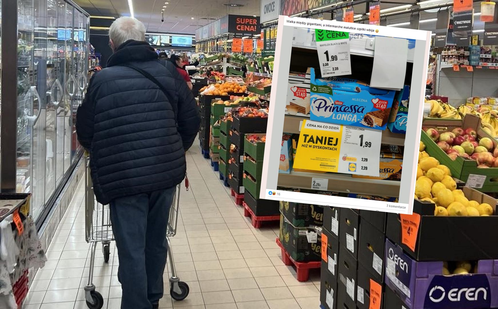 Sieć porównała ceny Biedronki i Lidla. "Intermarche malutkie szpilki wbija"