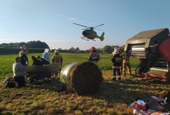 Potworny wypadek w Lubstówku. Maszyna wciągnęła rolnika