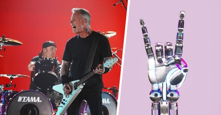 Roboty metalowcy odgrywają kawałki Nirvany i Metalliki. Ten "zespół" nie potrzebuje ludzi