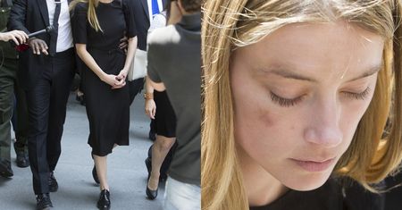 Pobita Amber Heard wychodzi z sądu (ZDJĘCIA)