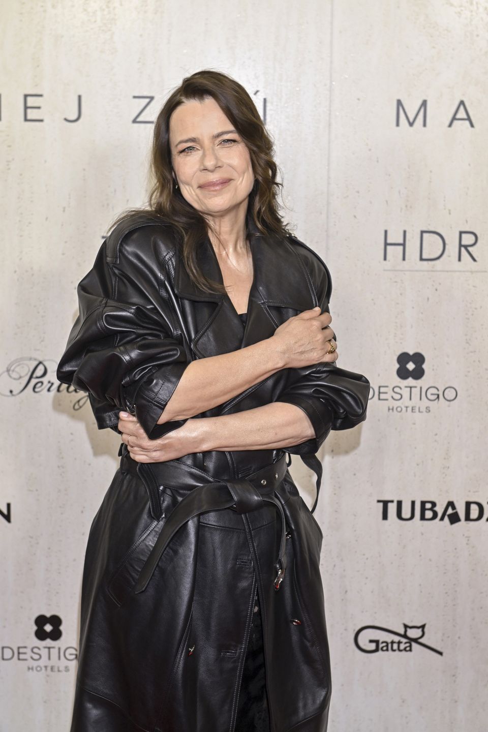 Agata Kulesza na pokazie Macieja Zienia