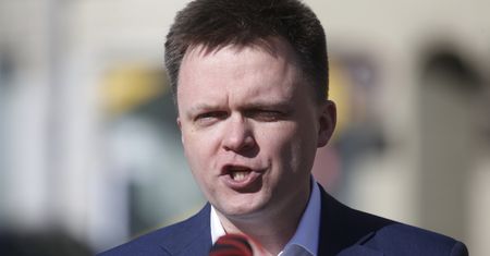 Wybory 2020. Szymon Hołownia przemawia w Krakowie