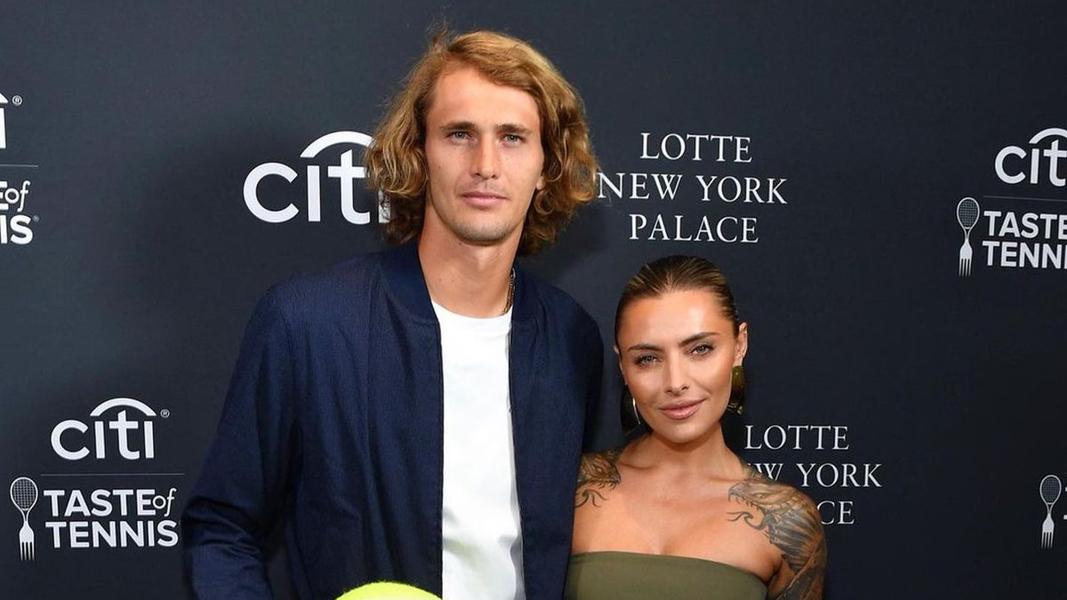 Na zdjęciu Alexander Zverev i  Sophia Thomalla