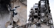 Banksy w Borodziance. Mural na ukraińskich gruzach