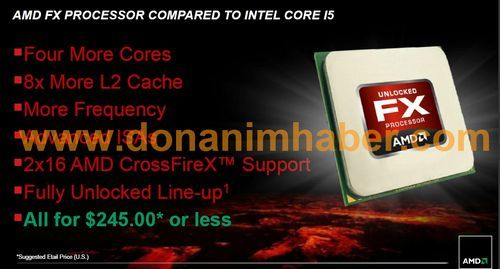 zalety układu AMD Bulldozer nad konkurencyjnymi Core i5 i Core i7 od Intela