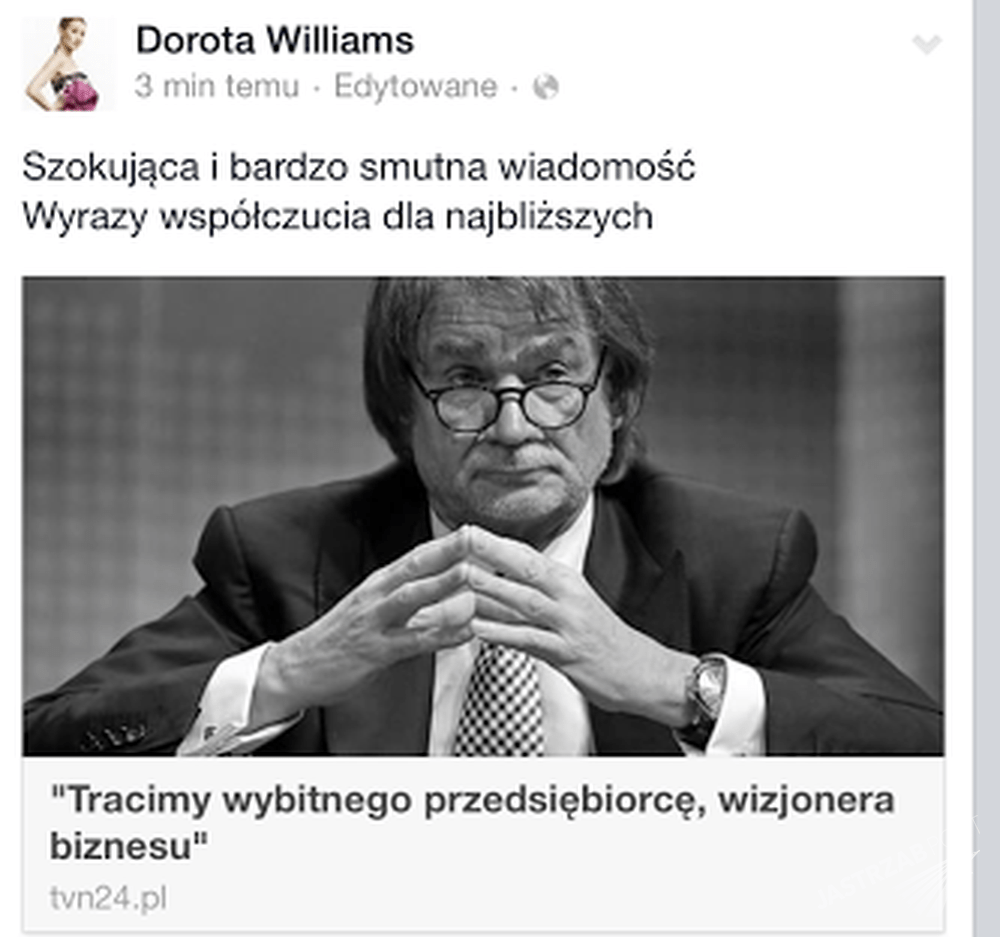 Jan Kulczyk nie żyje
