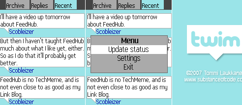 Twim - klient Twitter na J2ME.