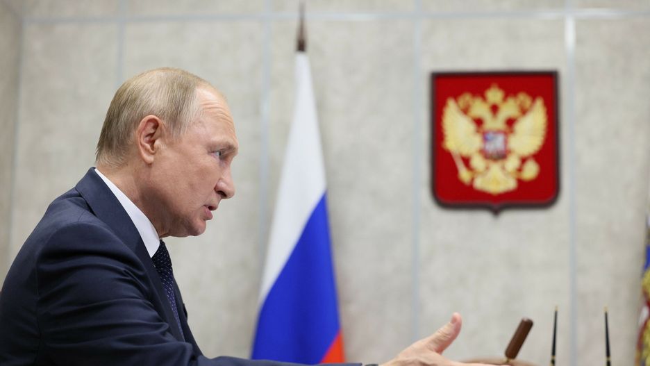 arch52
Russian President Vladimir Putin meets with Novgorod Region Governor Andrei Nikitin during his vitit to celebrate the 1160th anniversary of Russian statehood in Veliky Novgorod, Russia, Wednesday, Sept. 21, 2022. Veliky Novgorod is one of the oldest cities in Russia, being first mentioned in the 9th century. (Gavriil Grigorov, Sputnik, Kremlin Pool Photo via AP)
Gavriil Grigorov