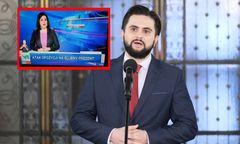 Ciągnik wiceministra w "Wiadomościach" TVP. Pasek hitem