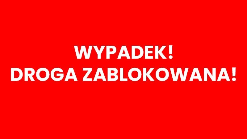 wypadek droga zablokowana