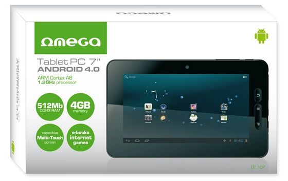 Omega T107 tablet pudełko