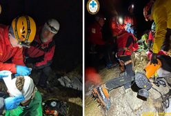 Spadł z ponad 100 m. Dramatyczna akcja ratunkowa w górach